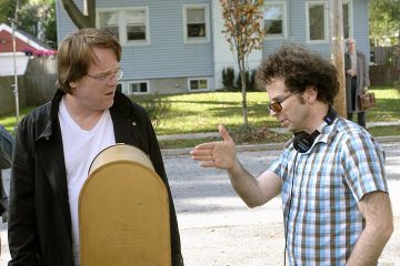 Philip Seymour Hoffman and Charlie Kaufman on the set of "Synecdoche, New York"