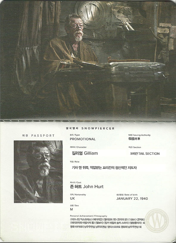 Snow Piercer, John Hurt