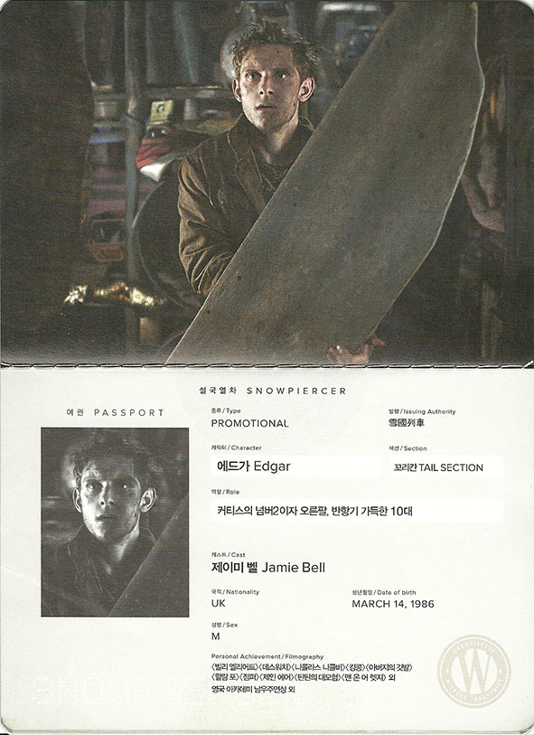 Snow Piercer, Jamie Bell 