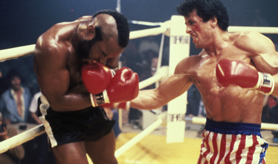 Mr. T & Sylvester Stallone in "Rocky III"