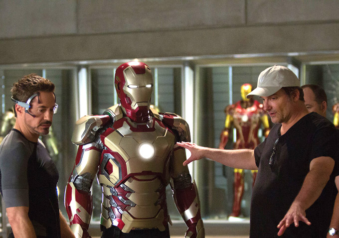 Iron Man 3, set photo, Shane Black