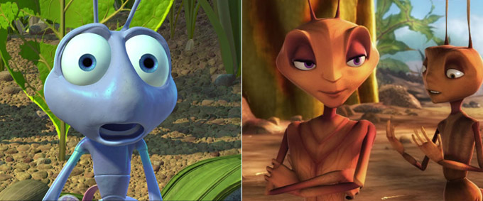 "Antz" vs. "A Bug's Life"