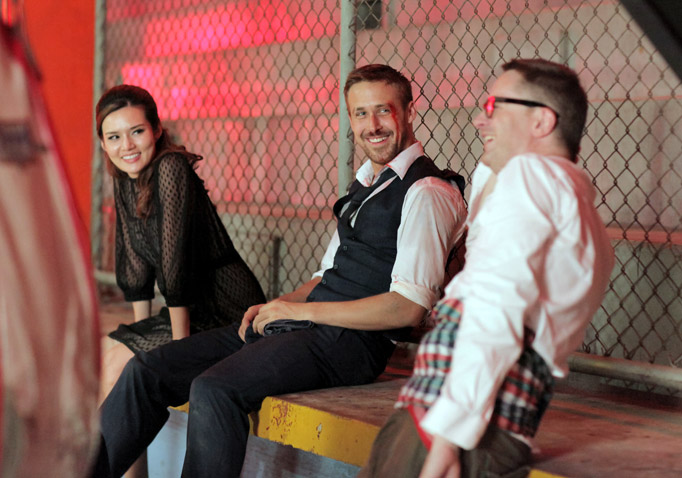 Nicolas Winding Refn Ryan Gosling Only God Forgives Set Pic