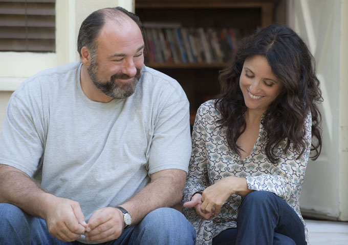 James Gandolfini & Julia Louis Dreyfuss in ENOUGH SAID