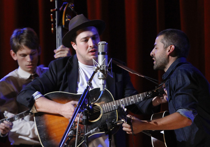 Inside Llewyn Davis Town Hall Marcus Mumford Oscar Isaac