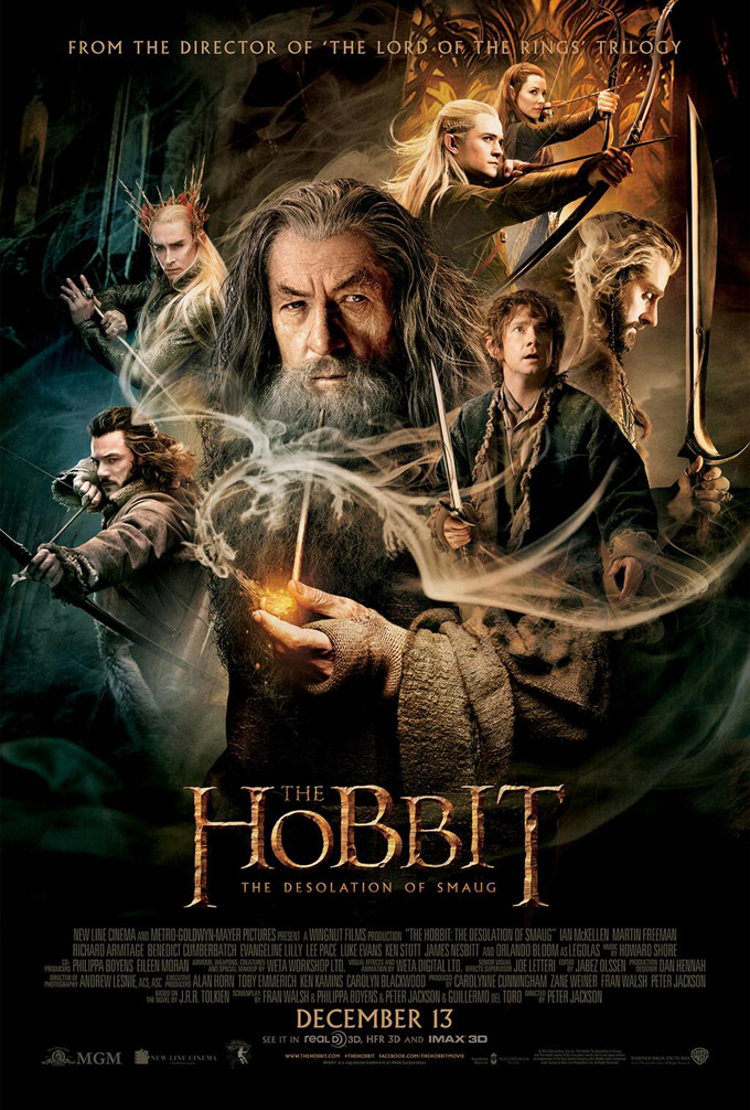 Hobbit, Desolation of Smaug, poster