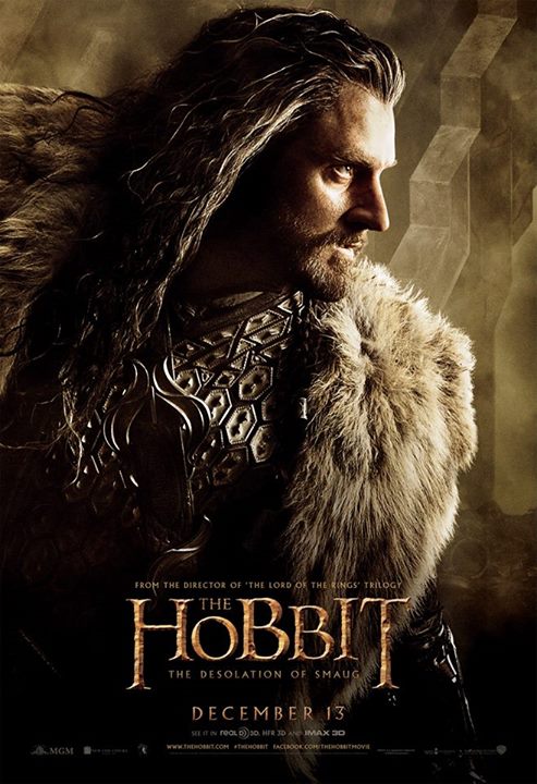 Hobbit, Desolation of Smaug, character poster