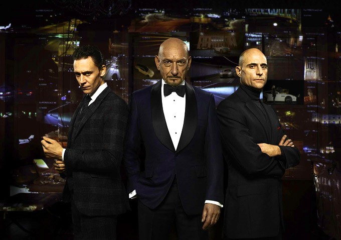 Tom Hiddleston, Ben Kingsley & Mark Strong Jaguar