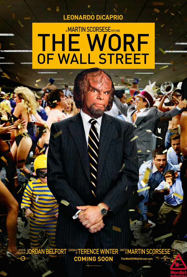 The Worf Of Wall Street Poster