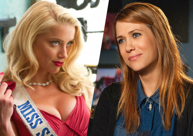 Kristen Wiig. Amber Heard