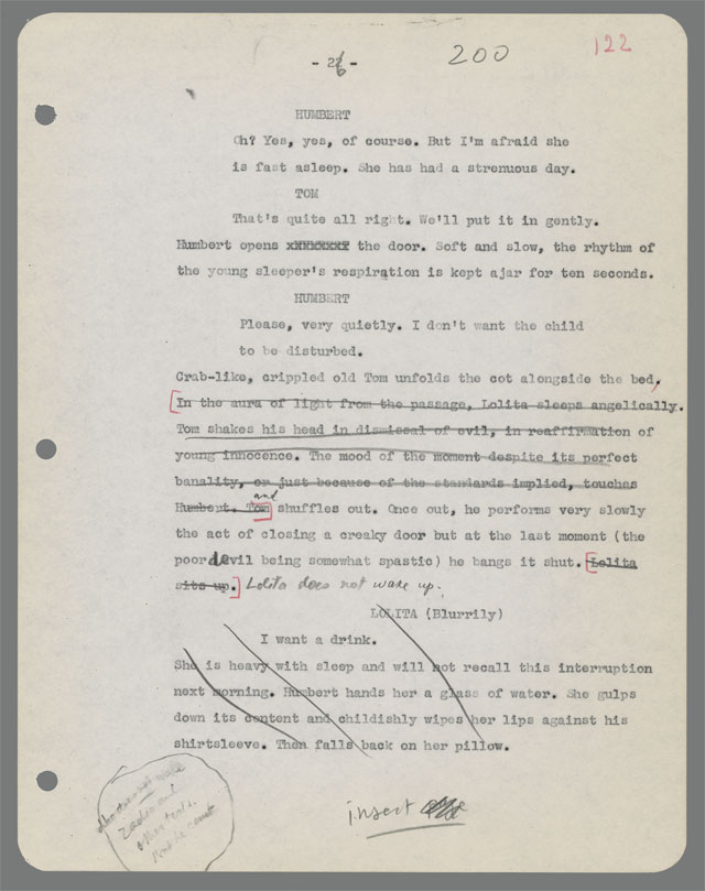 Lolita Script Notes
