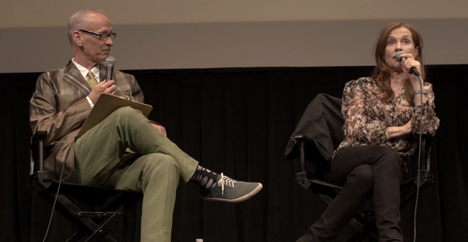Isabelle Huppert And John Waters (skip crop)