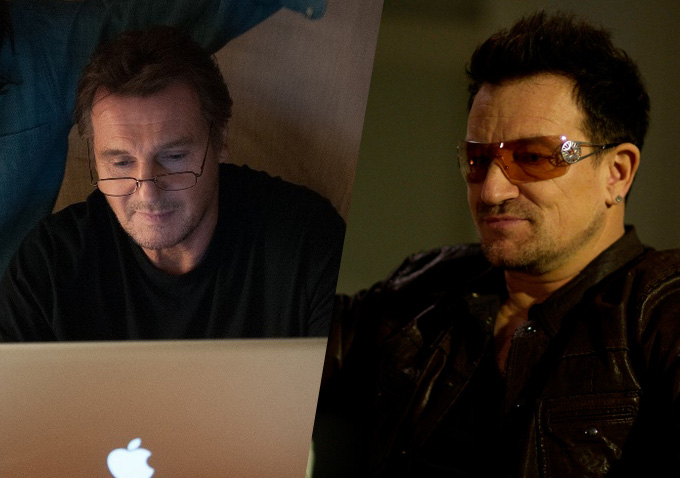 Liam Neeson Bono
