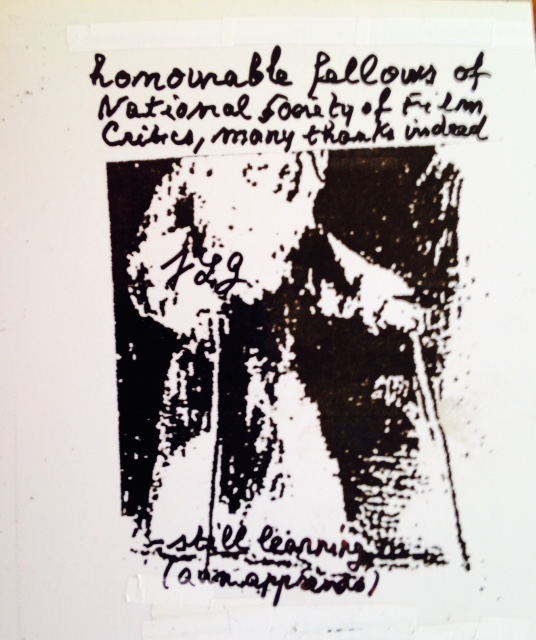 Jean-Luc Godard Thank You Note
