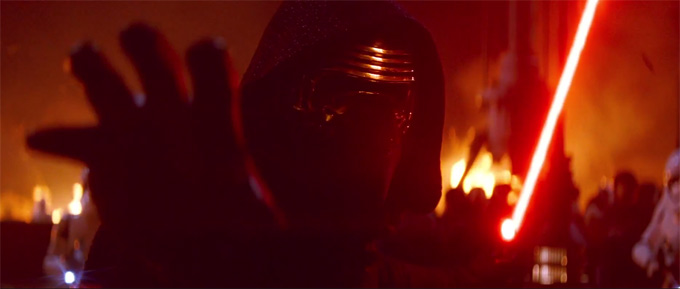 Star Wars The Force Awakens, skip trailer screengrabs