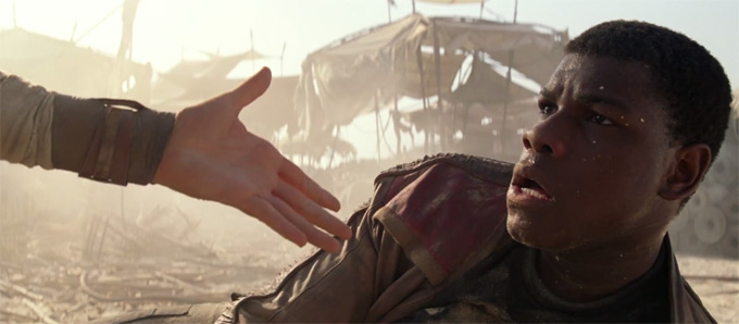Star Wars The Force Awakens, skip trailer screengrabs