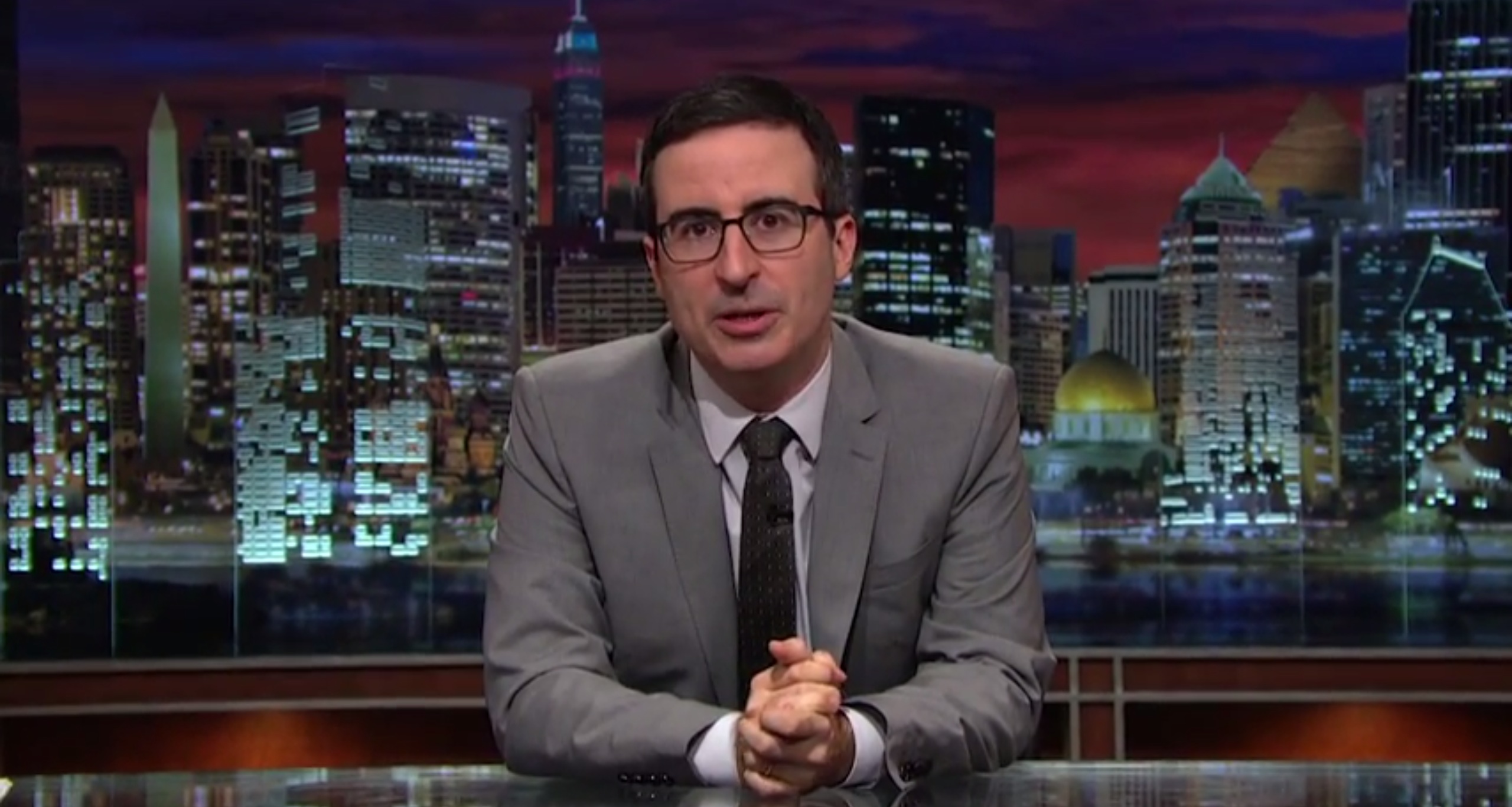 John Oliver in "Last Week Tonight"