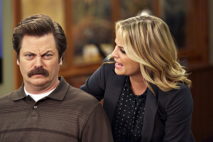 "Parks and Recreation" Season 7 Episode 4 Nick Offerman & Amy Poehler