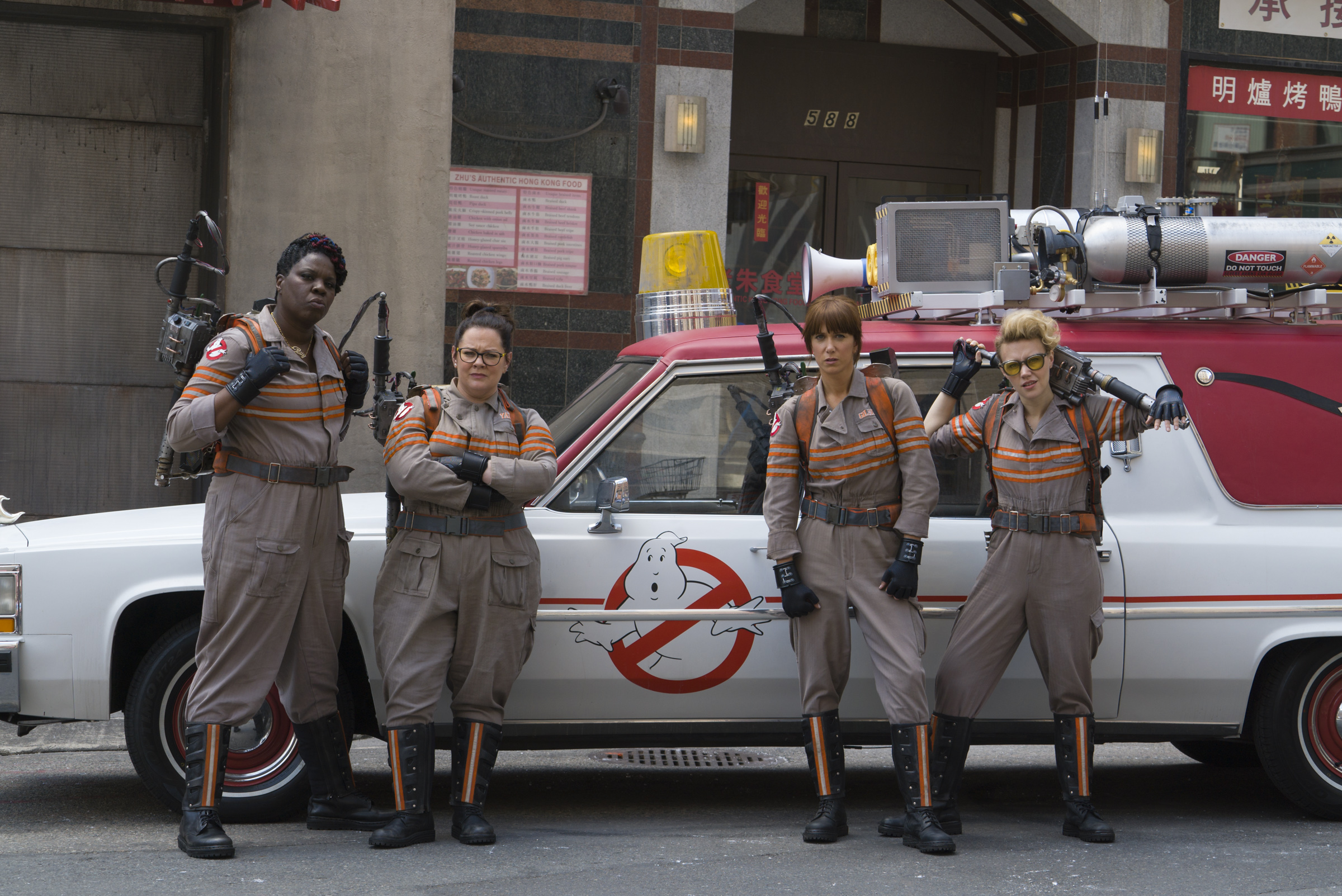 "Ghostbusters" All-Female Reboot Cast in Costume