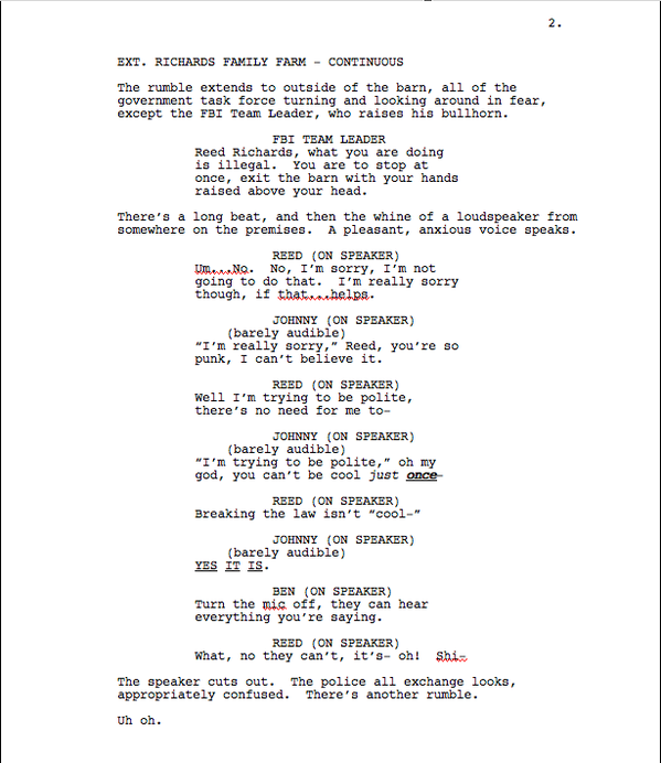 Max Landis Fantastic Four Script