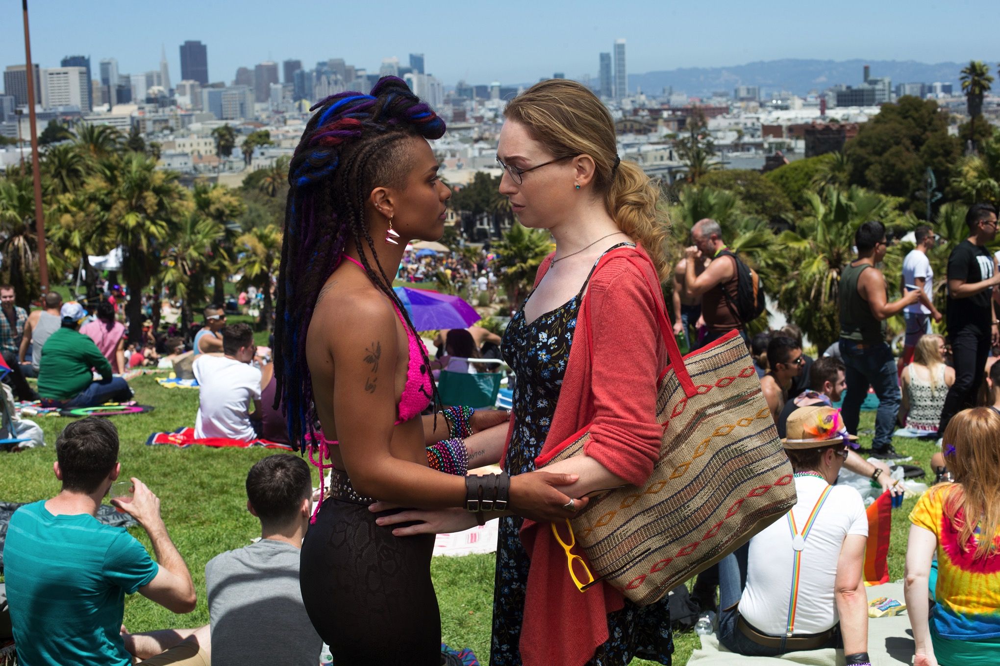 Freema Agyeman and Jamie Clayton in "Sense8."