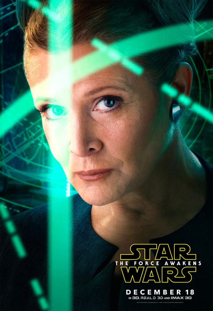 STAR WARS; THE FORCE AWAKENS Movie PHOTO Print POSTER Han Solo Princess Leia 015 