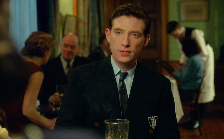 Domhnall Gleeson as "Jim" and Saoirse Ronan as "Eilis" in BROOKLYN
