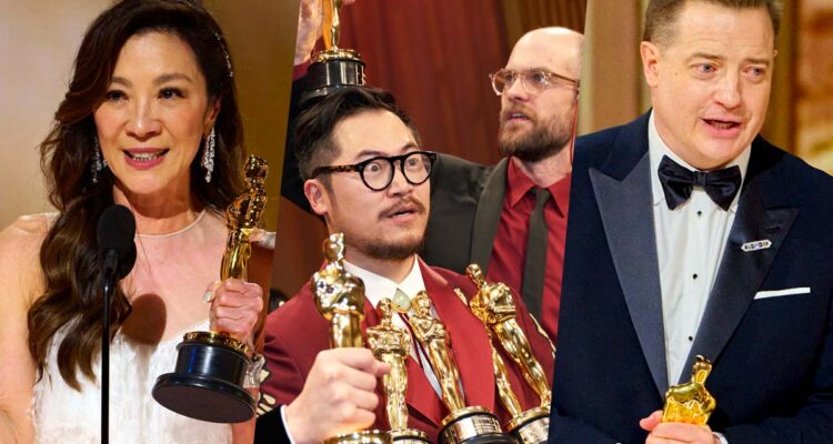 Ke Huy Quan Michelle Yeoh Brendan Fraser And More Deliver Emotional Oscars Acceptance Speeches 