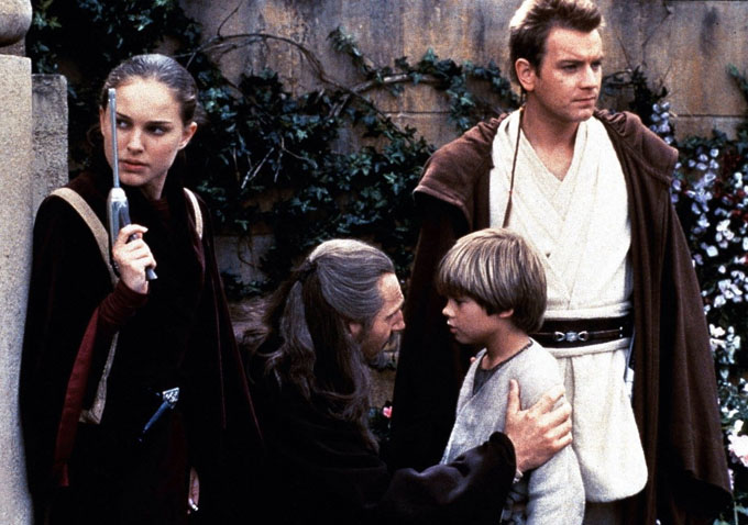 Cast photo for Star Wars Episode 1: The Phantom Menace, released 20 years  ago today.