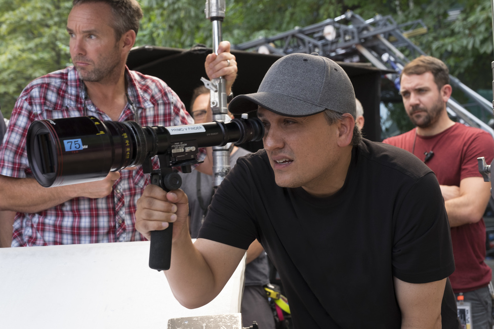 Captain America: Civil War Director Joe Russo on set. Ph: Zade Rosenthal ©Marvel 2016
