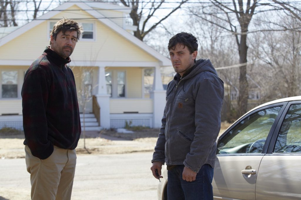 Casey Affleck and Kyle Chandler in Manchester by the Sea (2016)