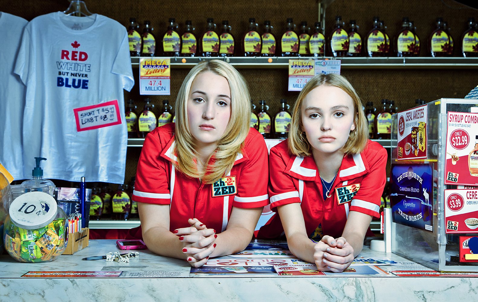 Harley Quinn Smith and Lily-Rose Depp in Yoga Hosers 2016