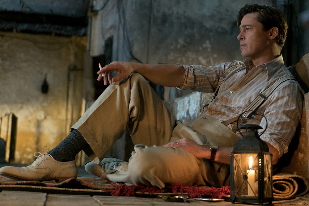Brad Pitt plays Max Vatan in Allied from Paramount Pictures.