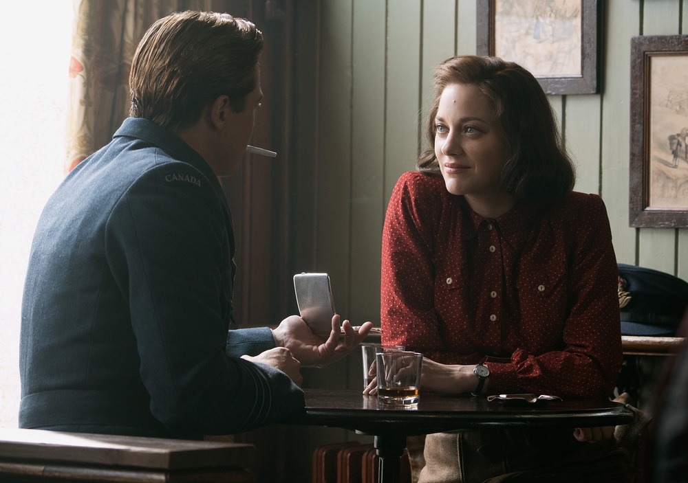 Brad Pitt plays Max Vatan and Marion Cotillard plays Marianne Beausejour in Allied from Paramount Pictures.