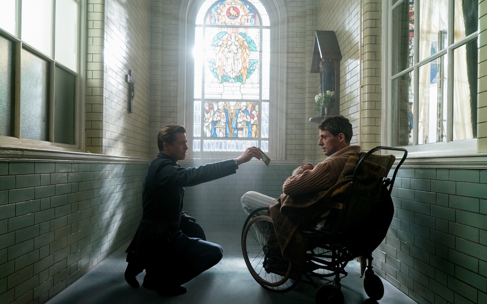 Brad Pitt plays Max Vatan and Matthew Goode plays Guy Sangster in Allied from Paramount Pictures.