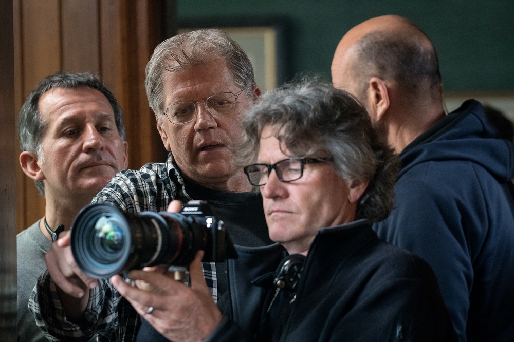 Director Robert Zemeckis and Director of Photography Don Burgess on the set of Allied from Paramount Pictures.