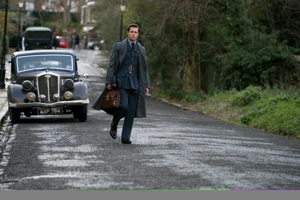 Brad Pitt plays Max Vatan in Allied from Paramount Pictures.