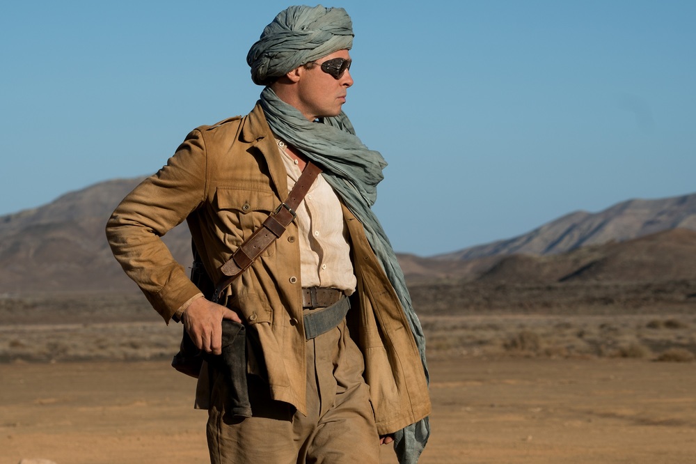 Brad Pitt plays Max Vatan in Allied from Paramount Pictures.