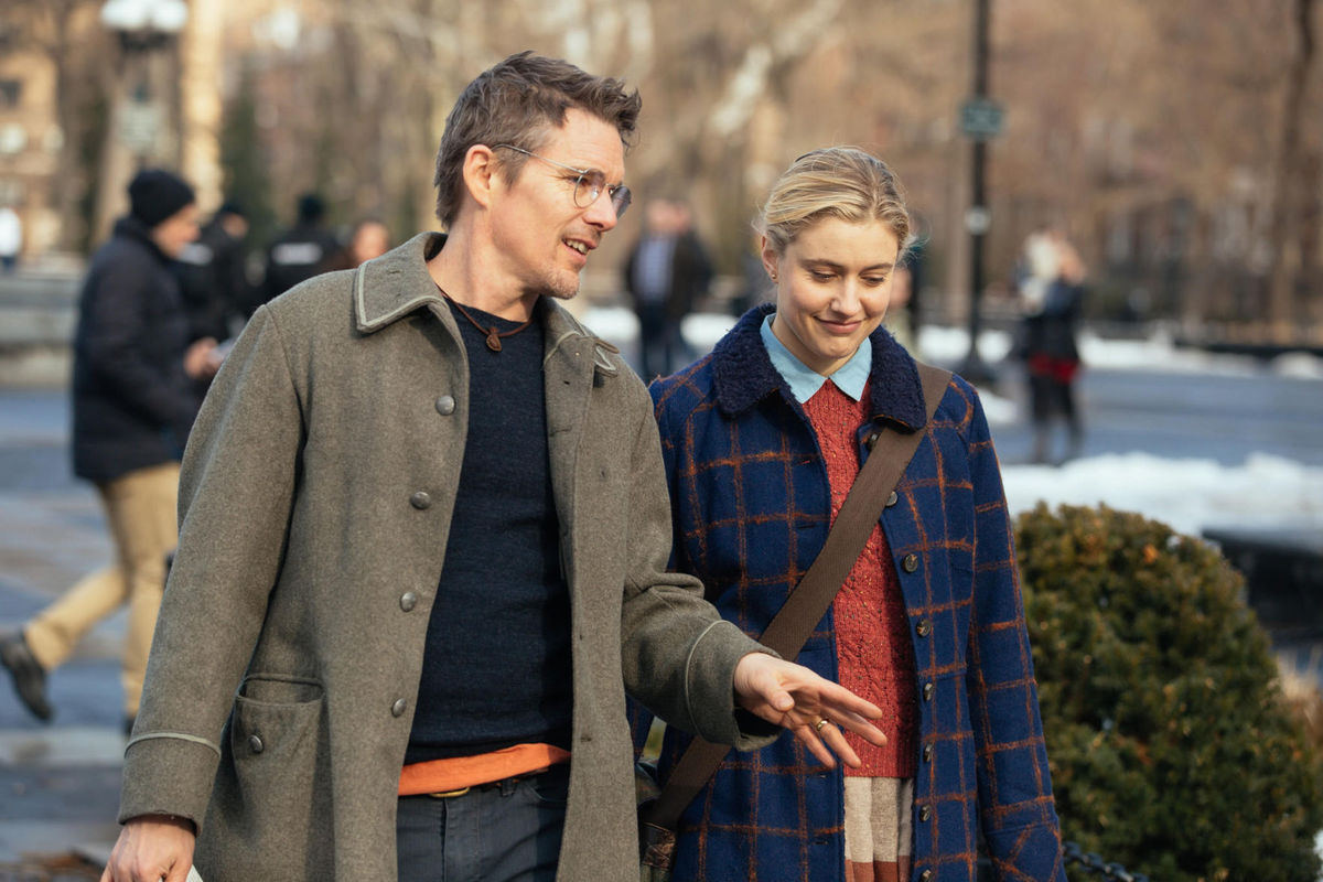 Greta Gerwig and Ethan Hawke, Maggie's Plan