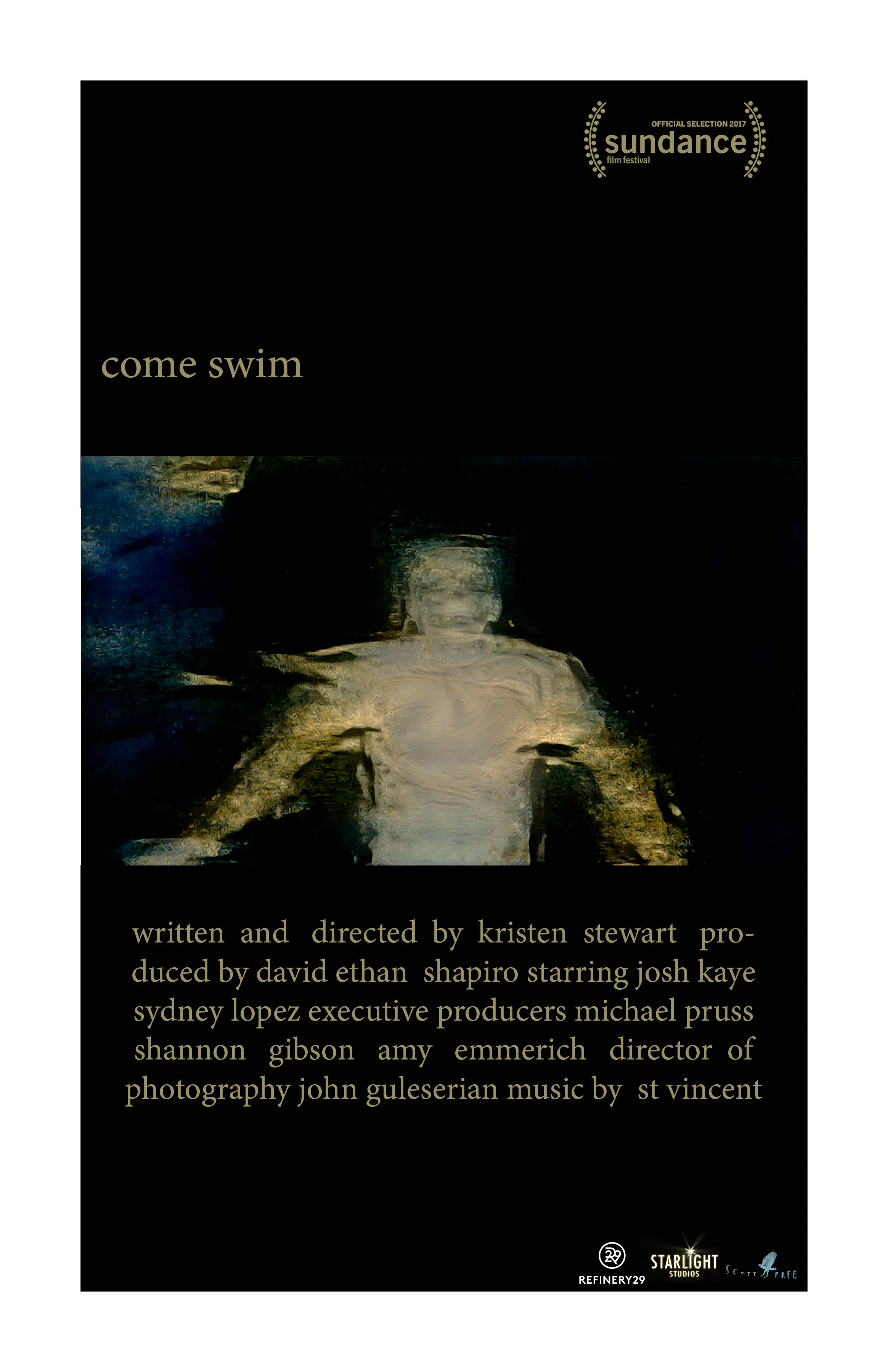 Come Swim - Poster
