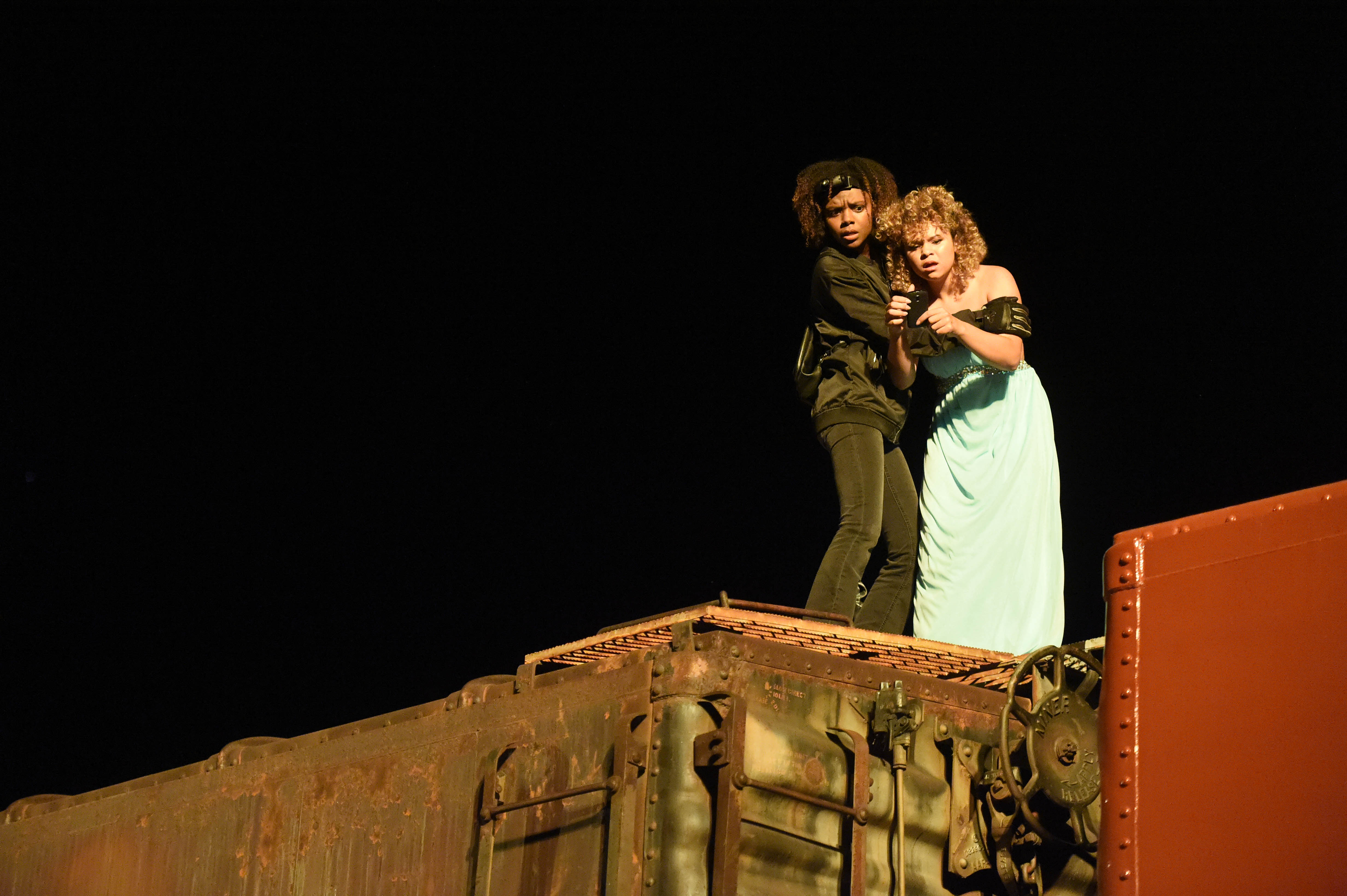 Deidra & Laney Rob a Train - Still 2