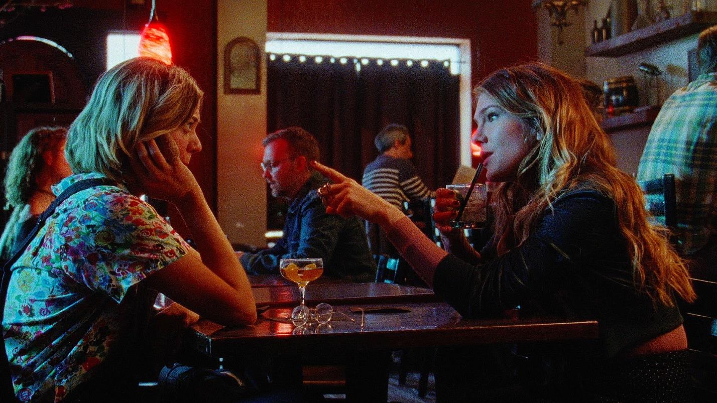 Analeigh Tipton and Lily Rabe in Golden Exits