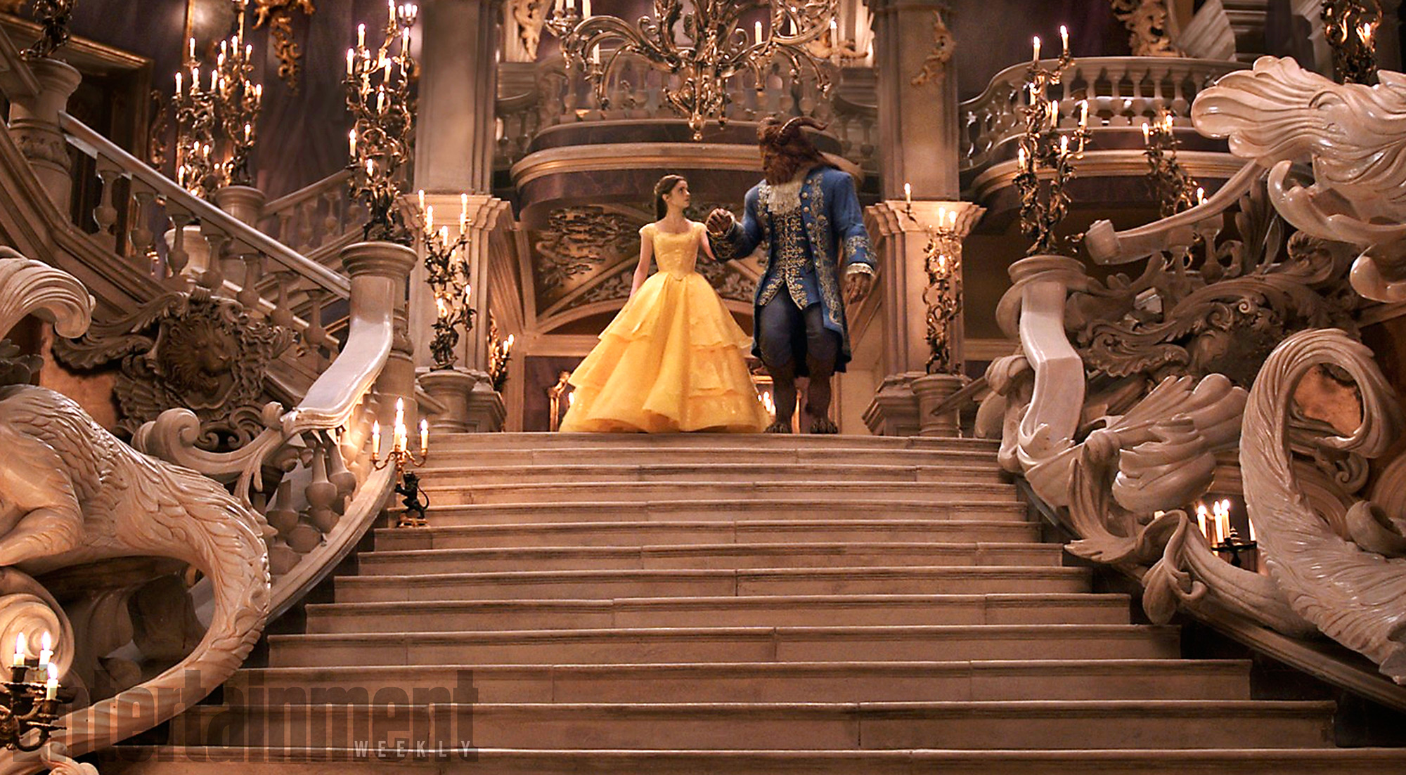 Emma-Watson-as-Belle-and-Dan-Stevens-as-Beast-Beauty-And-The-Beast