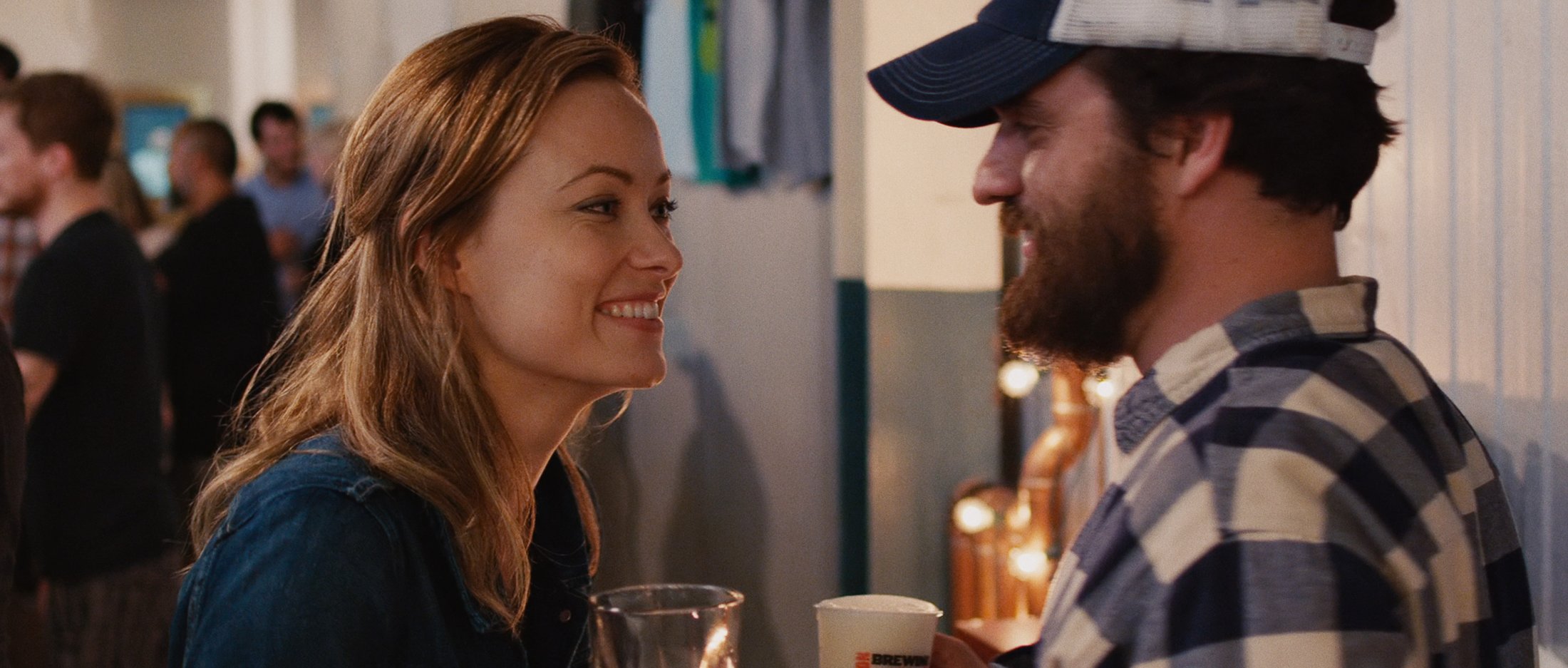 Olivia Wilde and Jake Johnson in Drinking Buddies (2013)