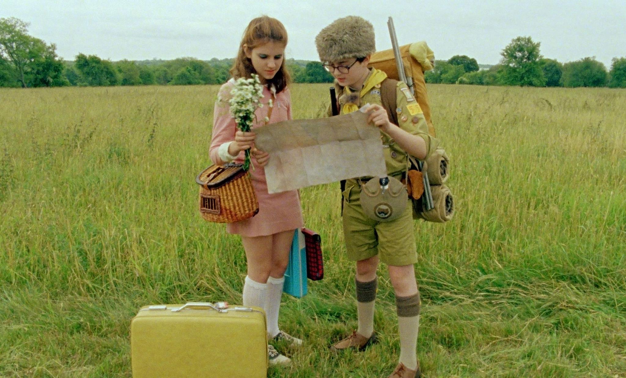 Jared Gilman and Kara Hayward in Moonrise Kingdom (2012)