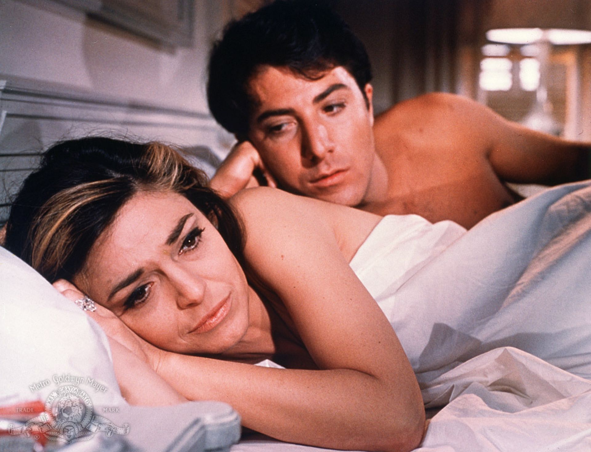 Dustin Hoffman and Anne Bancroft in The Graduate (1967)