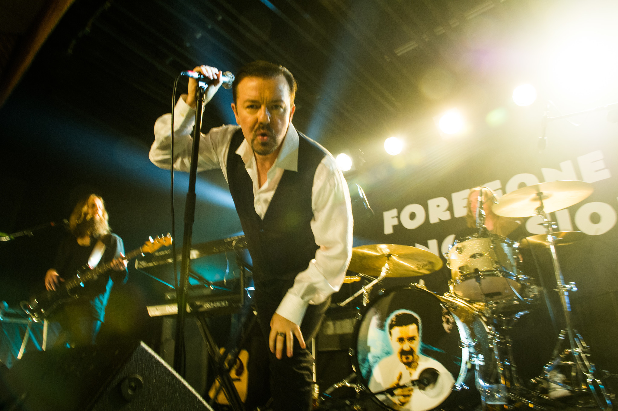 Ricky Gervais' revival of his 'Office' character David Brent yields more squirms than laughs in 'Life on the Road'