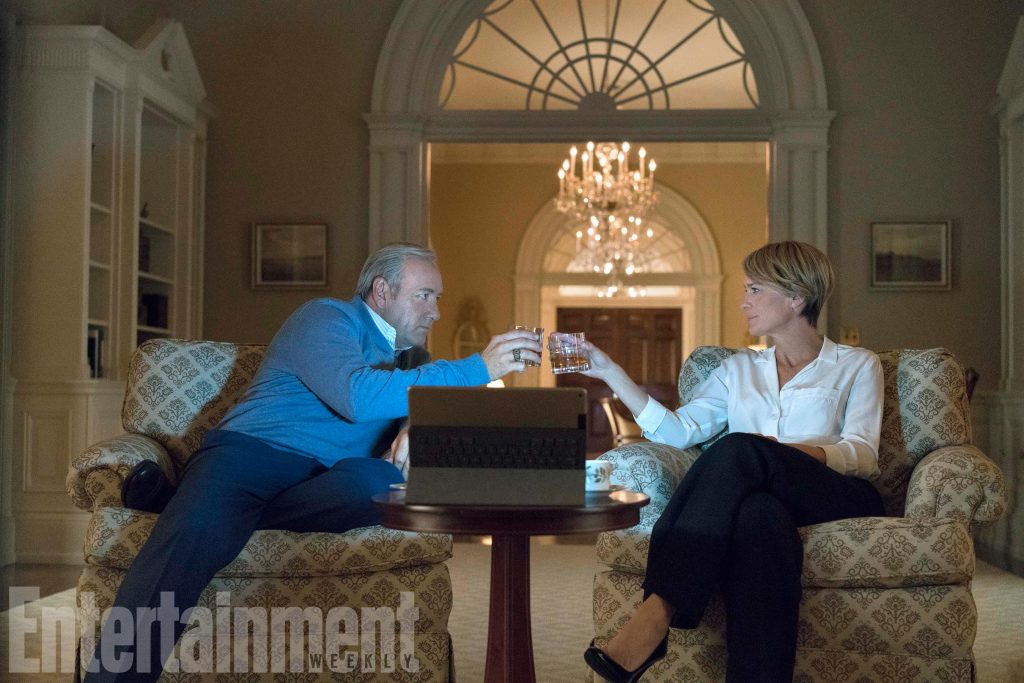 House Of Cards Season 5 Pictured from left: Kevin Spacey as Francis J. "Frank" Underwood, Robin Wright as Claire Underwood