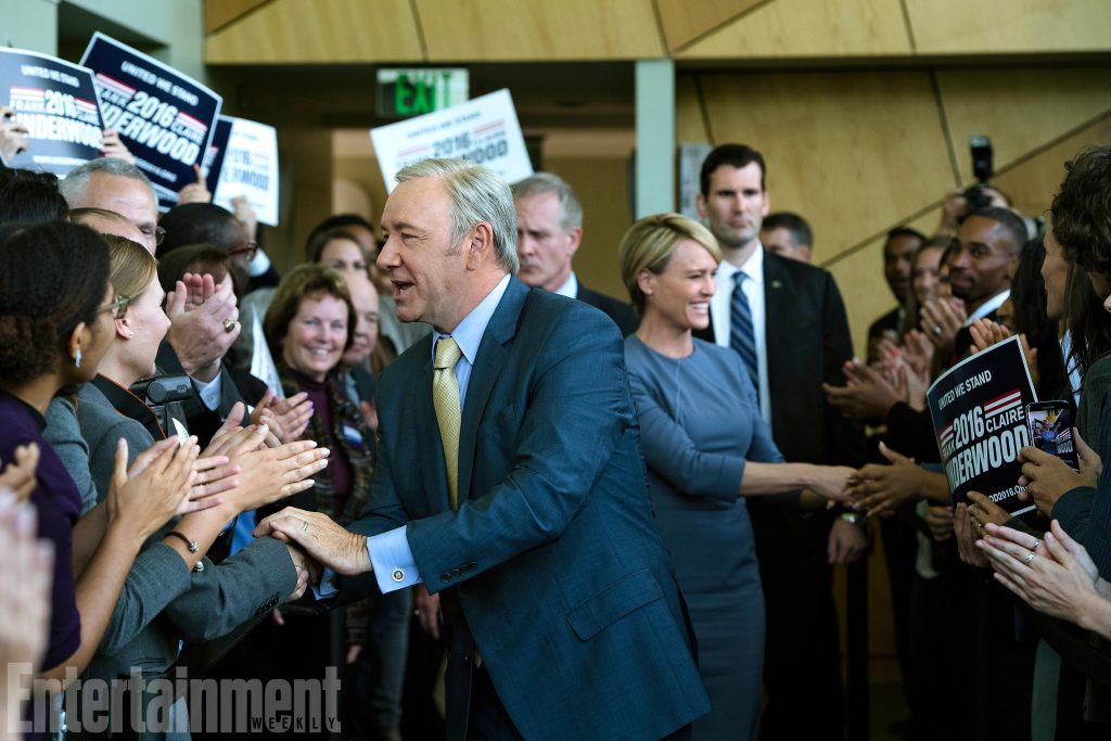 House Of Cards Season 5 Pictured (center): Kevin Spacey as Francis J. "Frank" Underwood