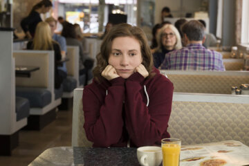 Lena Dunham in the finale of "Girls"